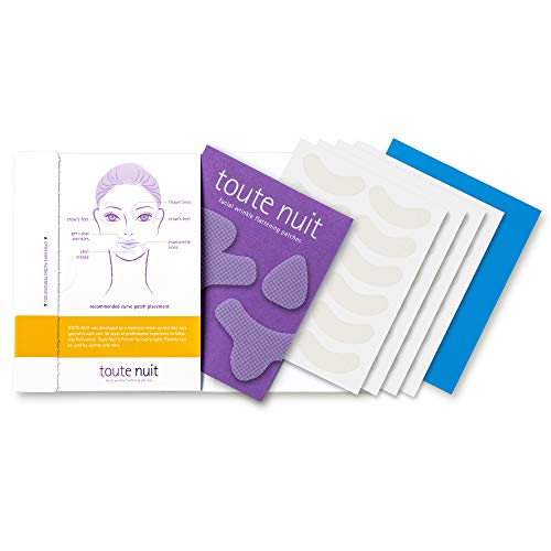toute nuit wrinkle patches  curve  face tape for forehead eyes amp lips  hypoallergenic anti wrinkle patches  48 count made in usa