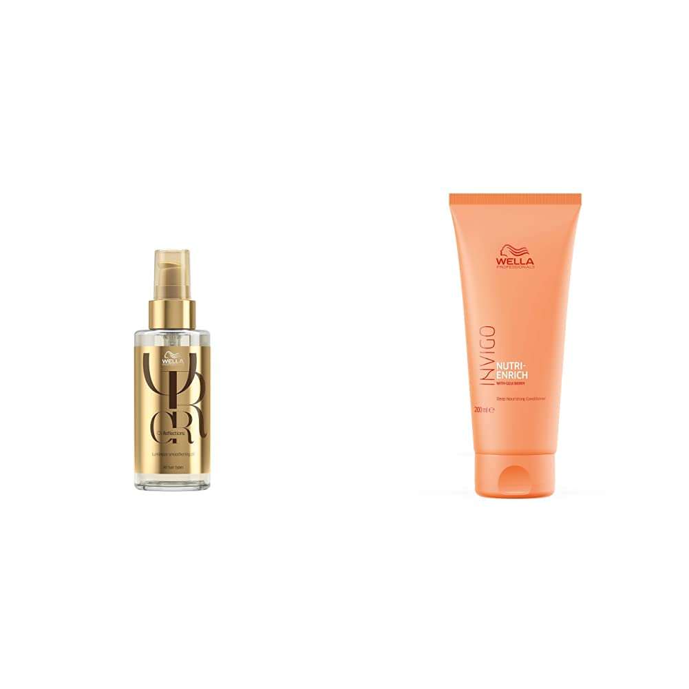 Wella Professionals Luminous Oil Reflections Smoothing Oil 30ml & Professionals Invigo Nutri Enrich Deep Nourishing Conditioner (For Dry and Damaged Hair), 200 ml-image-48