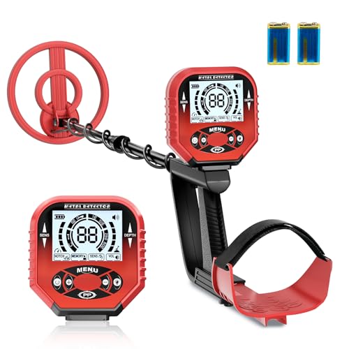 Haedswer Detector de Metales con Pantalla LCD, Longitud Ajustable de 106 cm de Profundidad, 121 cm, 3 Modos, Detector de Metales Profesional, Bobina de búsqueda Impermeable IP68 para Adultos y niños