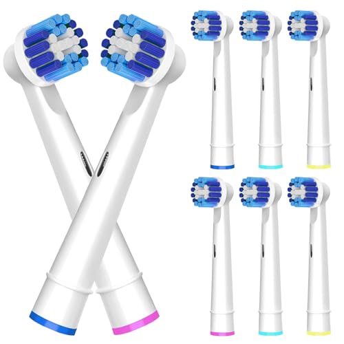8 testine di ricambio compatibili con Braun Oral-B, testine di ricambio professionali per spazzolino elettrico Oral B, testine di ricambio Pro100/1000/1500/4000/5000/7000/8000/9600, ecc.