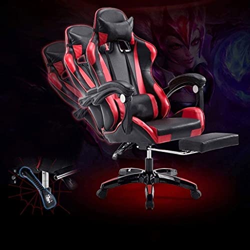 Silla de oficina ergonómica para juegos con respaldo ajustable y altura del asiento para mayor comodidad durante largas sesiones de trabajo o juego