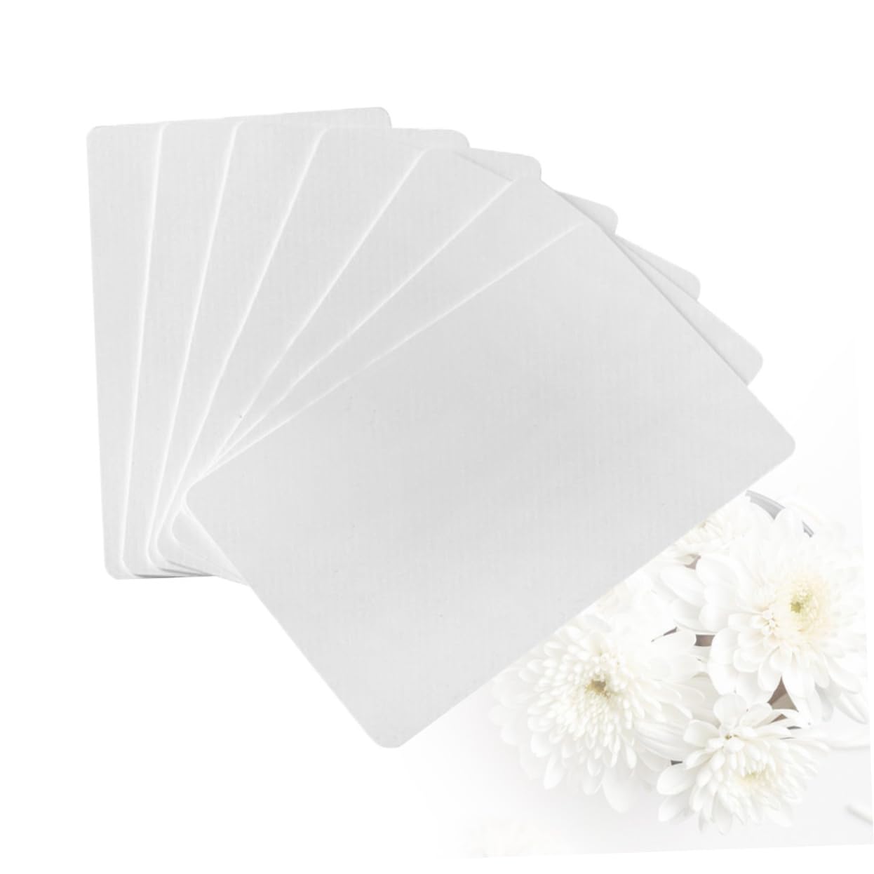 Mipcase 3 Ensembles Enregistrement Des Pièces Vide Fabricant Ébrécher Imprimable Clé Badges D'identification Carte D'accès À L'entrée Blanche 100 Pièces * 3