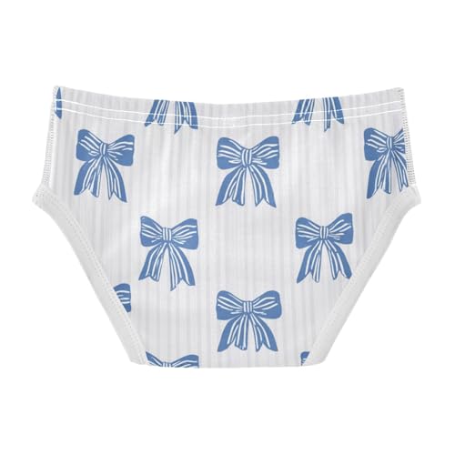 Wusikd Blue Bow Stripes Boys' Underwear Cotton Boys Briefs Soft Toddler Underwear 2T2