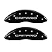 MGP Caliper Covers 14027SCA4BK Caliper Cover with Black Powder Coat Finish, (Set of 4)