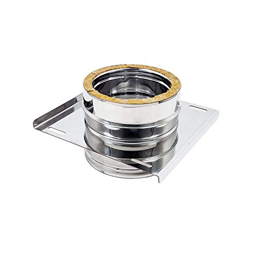 Piastra intermedia inox doppia parete (Di 150 - de...