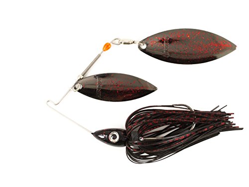 Leurre Spinnerbait Nichols Lures Pulsateur Flocon Métal - Double Saule - Flash Argenté - Neuf