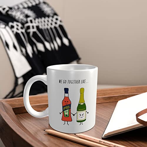 Aperol Spritz - Taza de amistad, diseño con texto en inglés «We Go Together, regalo para amigos, cumpleaños de mejor… - Imagen 8