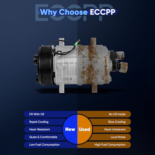 Image of ECCPP AC Compressor CO-46122C Replaces Thermo King TM15 | 102-580, 102-1018, 102-1004 Air Conditioning Compressor Rapid Cooling