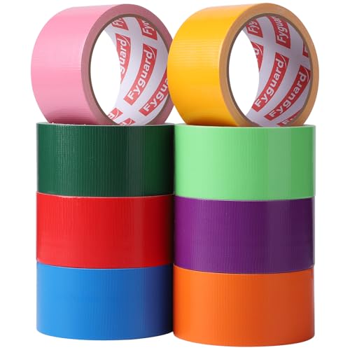 Fyguard 8 Rolle Panzertape Bunt, 48mm x 9m Gewebeklebeband Duct...