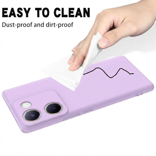 Image of Back Cover for Vivo Y200 Pro 5G / Y300 Plus 5G | Full Camera Protection | Premium Liquid Silicon Case | Flexible Bumper Case for Vivo Y200 Pro 5G / Y300 Plus 5G (Purple)