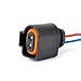 beler Ambient air temperature sensor & Electrical 2 Pin Connector Plug Wiring Harness Fit for Audi VW