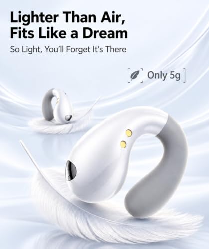 Ultra Open Ear Earbuds, Ergonomic Clip On Headphones for All-Day Comfort - image 4