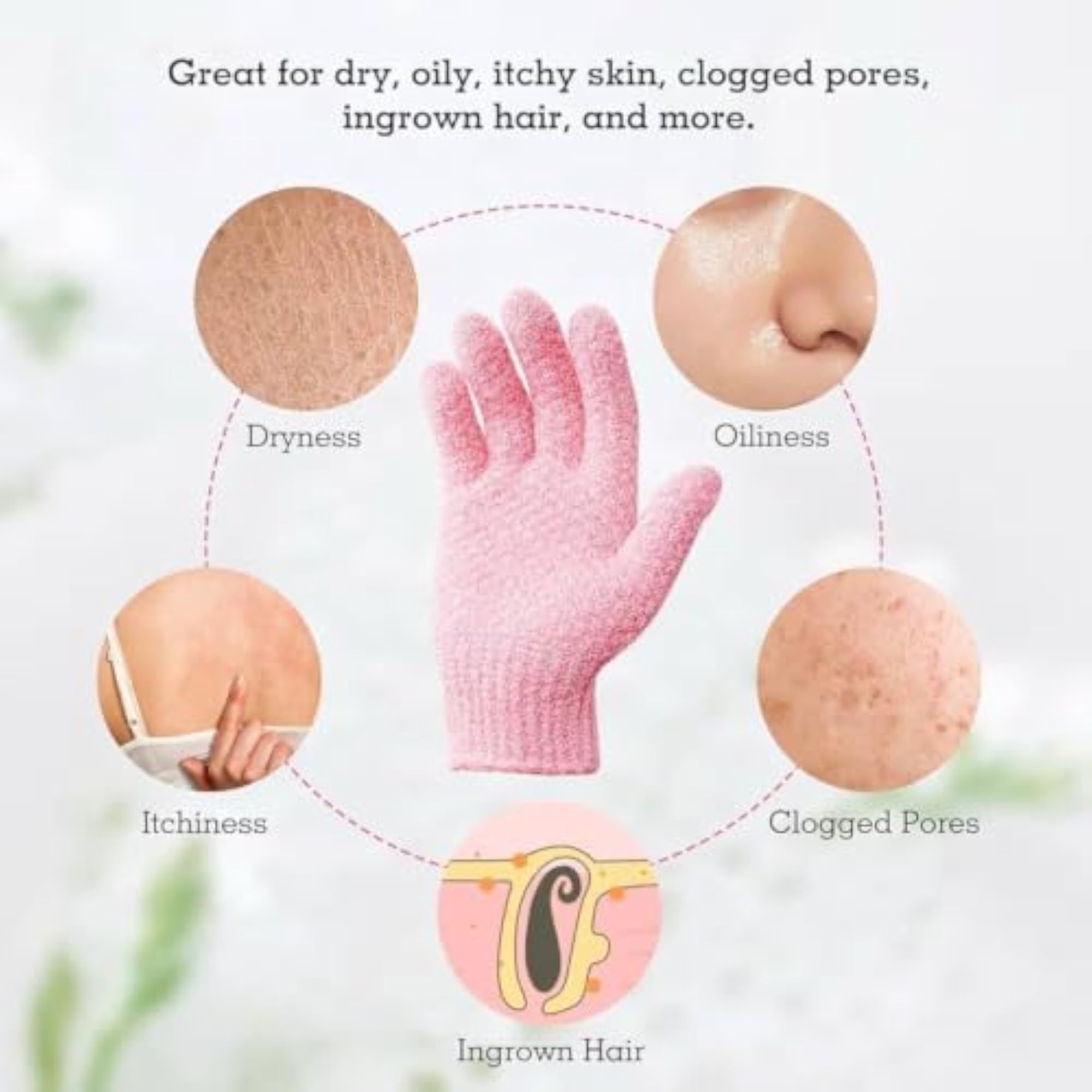 Exfoliating Bathing Hand Gloves for Gentle Skin Care