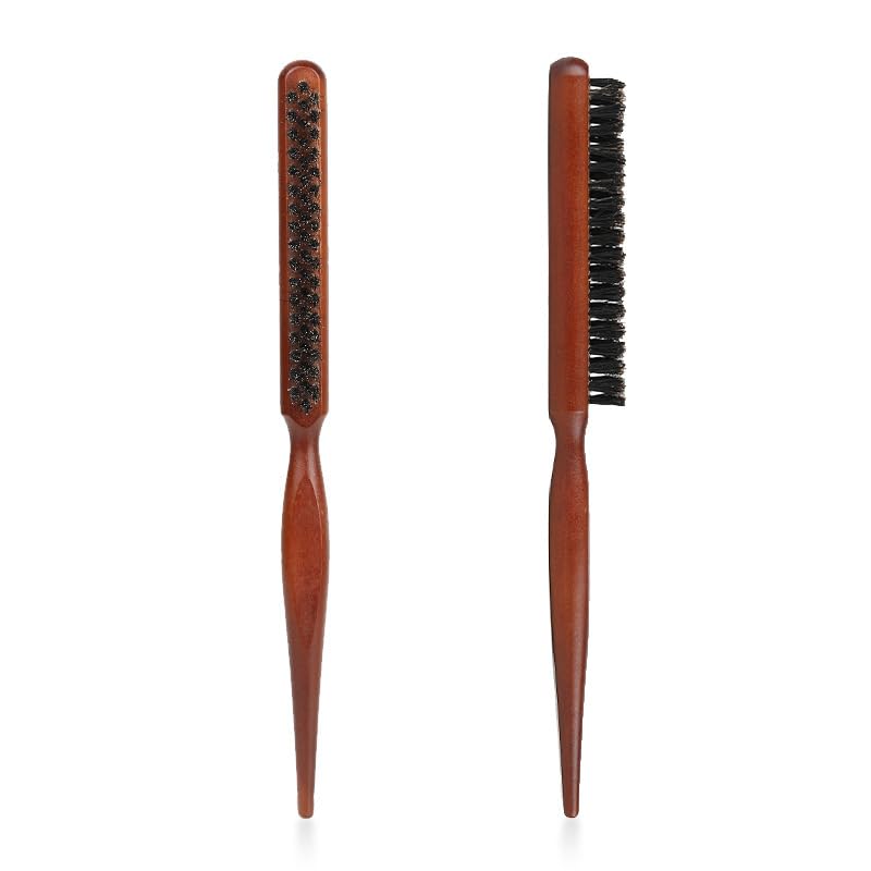 Men Beard Comb, 2Pcs Beard Grooming Brush, Men Beard Brush, Beard Care Grooming, Wooden Comb, Hair Brush, Beautiful Practical Beard Comb, Softening Facial Hair Skin Care