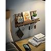 SWTYMIKI Key Holder for Wall Decorative with Unique Home Design + 7 Key Hooks, Wall Mounted Wooden Key Rack Mail Holder for Hallway, Entryway, Mudroom, Office, Brown - Image 7
