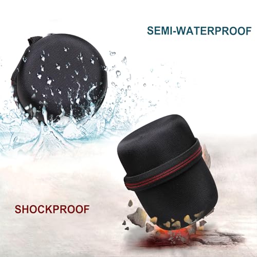 Image of LTGEM Case Compatible with Sony SRSXB13 /B /SRS-XB100 / SRS-XB12 Extra Bass Portable Waterproof Speaker, Black+Orange