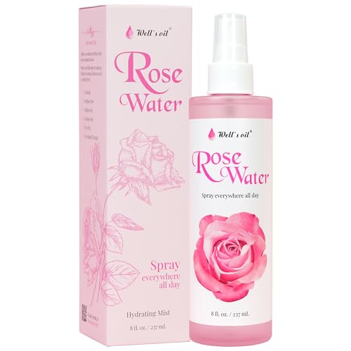 Rosewater Face & Hair Mist Spray (8 Fl Oz / 236 Ml) | Floral