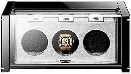 FENOKD Mechanical Watch Shaker Automatic Watch Winder 3 Watch Winding Storages Box Quiet Motor Anti-Magnetization 4 Rotation Modes for Mechanical Watch Piano