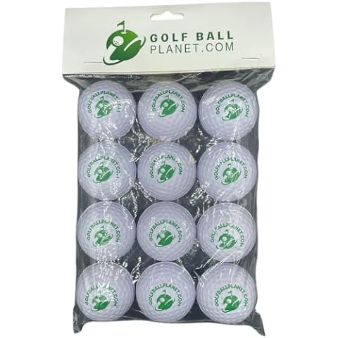 Golf Ball Planet Foam Practice Golf Balls, 12-Pack, White Cover