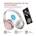 AILIHEN Headphones with Microphone & Volume Control, Over-Ear Foldable Noise Isolation Headsets 3.5mm for Teens Adult (Pink)