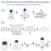 Baby Monitor Mount Baby Kamera Holder Compatible with Momcozy,Nanit Pro & Flex Stand, Hellobaby,Blemil,Comfyer BM01,Infant Optics,ANMEATE SM935E,Vava,Motorola