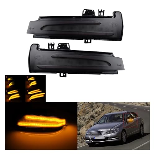 Luces LED dinámicas para espejo Benz W212 W204 ideales para viajar seguro de noche 2