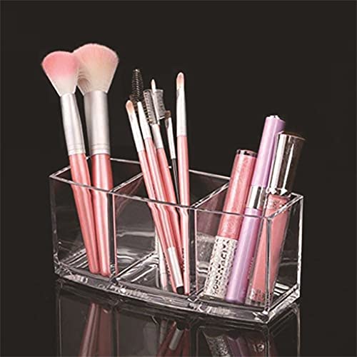 Brosse maquillage titulaire compact avec compartiments pour crayons - 4