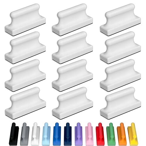 Glassboard Studio Mega Magnets - Neodymium - Heavy Duty, Colorful, Ergonomic, Ideal for Crafting, Quilting, and as Magnetic Knife Holders (12, Snow White Pawn)
