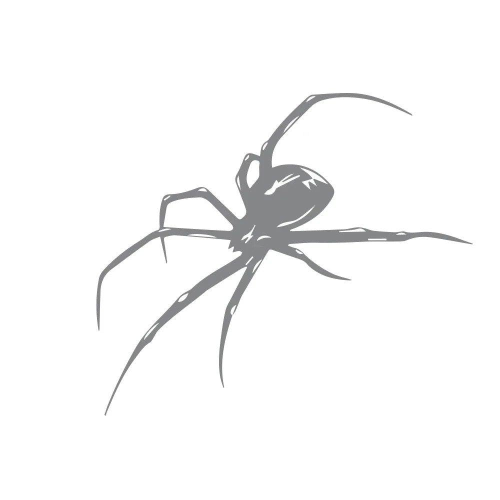 Auto Accessory Graphics Spider Sticker Car Body Side Windshield Bumper Decor Decal Vinyl Waterproof Decoration(Glossy Gray,40x20cm)