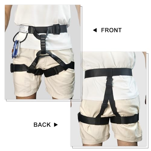 image for NewDoar Thickness Climbing Harness, CE Certification Wider Half Body H