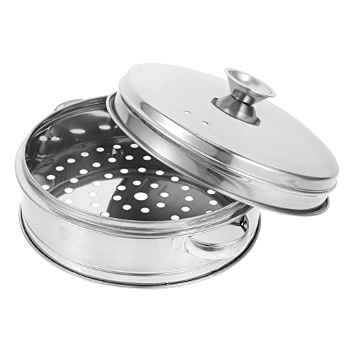 BEBEMOKO 1 Juego De Rejilla Inferior De Acero Binaural Para Cocinar Vapor Rejilla Redonda Para Hornear Rejilla Superior Doble Para Cocinar Vapor Para Wok Plancha Freidora