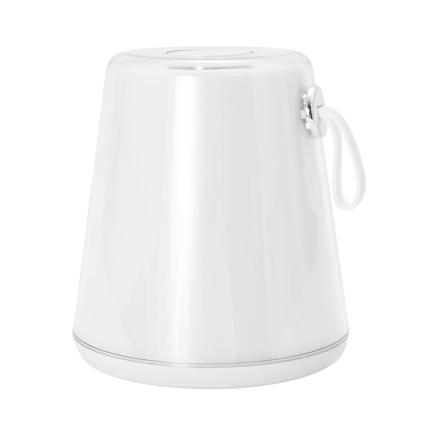 Happy Homewares Compact White LED Colour Changing IP44 Rechargeable Touch Table Lamp - USB-C Cable Included | 3 Modes | 250 lumens 2000mAh Power | 2-6w 3000k RGB LED