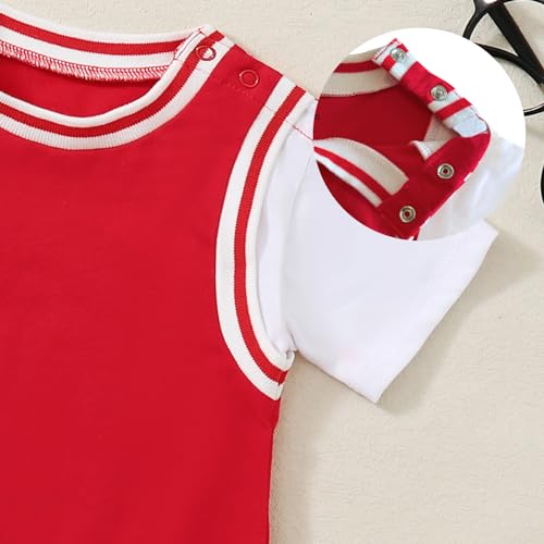 Chichoo Newborn Baby Boy Basketball Bodysuits, Sport Jersey for Toddler Boys, Baby Basketball Clothes Outfits3