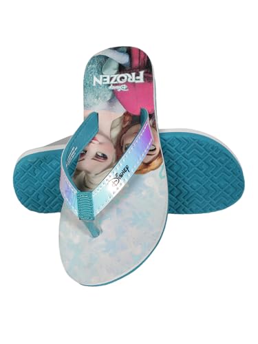 Image of Kidsville Official Frozen Printed Kids Girls Flip-Flop | Soft, Non-Slip, Indoor, Outdoor, House Slipper, Comfortable & Durable Footwear for Children