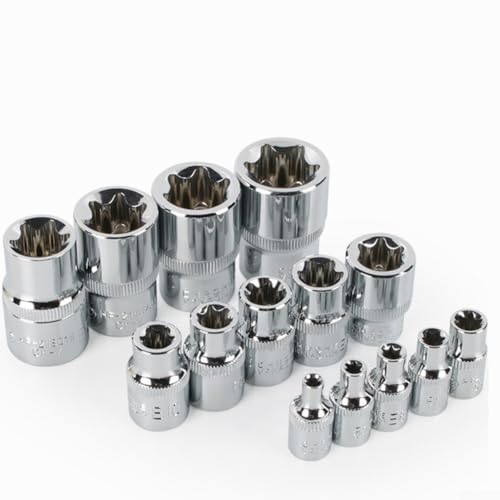 Douilles extérieures E4-E24 en coffret rouge pour vos travaux de mécanique