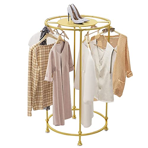 Présentoir à vêtements pour boutique élégant et portant de chambre circulaire au design épuré