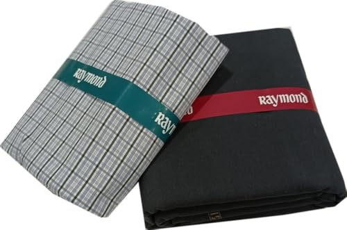 Image of Raymond Premium Unstitched Formal Shirt Fabric, Cotton Blend Stripes, 150 x 150 cm, Regular Fit, Professional Wear Collection
