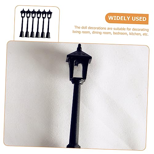BETOOKY 6 Pçs Modelo De Luz De Rua Mini Boneca Acessórios Miniaturas Mini Lanternas Decorativas Jard