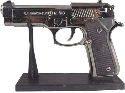 Metal U.S.9 Mm M9 Pistol Cigarette Lighter (Without Stand)
