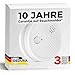 Produktbild Rauchmelder 3er Set mit 10 Jahre Garantie BSI Zertifiziert nach DIN EN14604 inkl. 9V Batterie Rauchwarnmelder Brandmelder Feuermelder