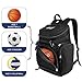 WOLT Basketball Backpack, Large Sports Bag with Separate Ball Compartment and Shoes Pocket for Basketball, Soccer, Rugby, Volleyball, Baseball