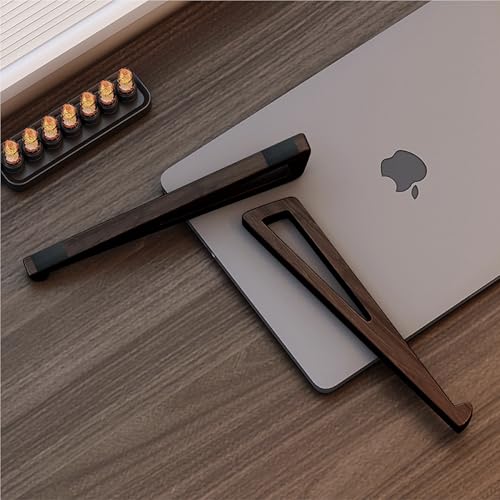 Base ergonómica ajustable para laptop de bambú miniatura 7