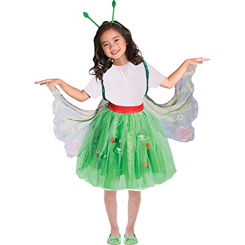 amscan- Conjunto de Disfraz Infantil con diseño de Oruga, 3-8 años, 1 Unidad, 3 – 8 Color no sólido, Talla única (9902977)