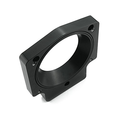 Heinmo 102Mm 92Mm Throttle Body + Adapter Plate Gasket For Gm Gen Iii Ls1 Ls2 Ls3 Ls6 7 Lsx Silver Black Throttle Body Injection Kits #TOP1