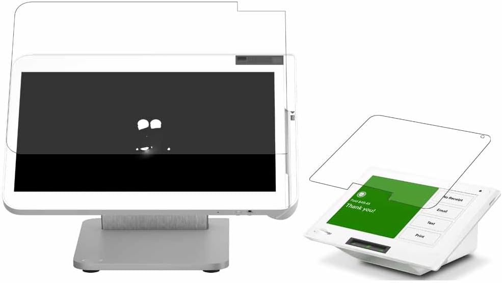 Puccy 4 Pack Screen Protector, compatible with Clover Station Duo 2 14" 8" TPU Film Guard （ Not Tempered Glass Protectors）