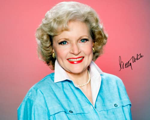 Betty White Reprint Signed Autographed 8x10 Poster Photo Golden Girls Reproduction Print