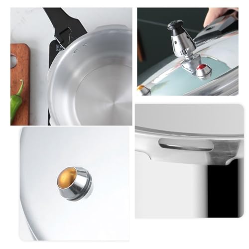 Setauoo Stove Top Pressure Cooker - 5L Grain Cooker with Steamer Insert | Cooking Pot, Aluminum Alloy Cookware for Poultry Meat Vegetable Seafood Kitchen Cook Restaurant - Image 6