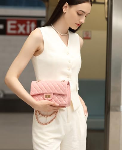 Women's bag diamond checkered chain head layer single-shoulder crossbody bag3