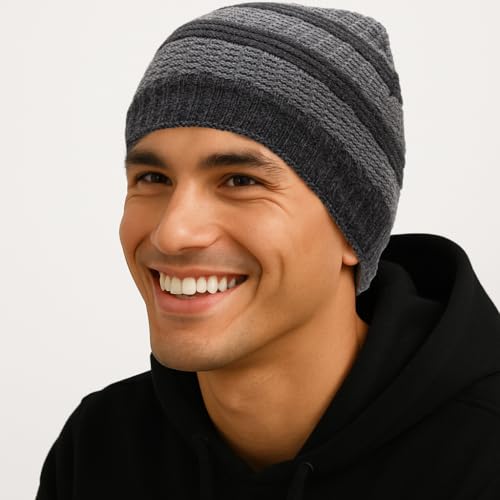 Image of TEKCOOL Beanie Cap for Men Woolen Winter Cap for Men Woolen Cap for Women in Winter for Thermal Wear Stylish Soft Winter Caps for Boys & Girls for Warm Wear Head Winter Cap Woollen Garam Topaa