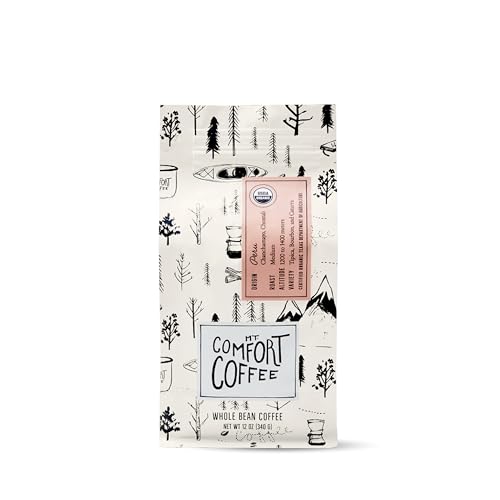 Mt. Comfort Coffee Organic Peru Medium Roast, 12 Ounce (Pack of 1) - Flavor Notes of Nutty, Chocolate, & Citrus - Sourced From Small, Peruvian Coffee Farms - Roasted Whole Beans